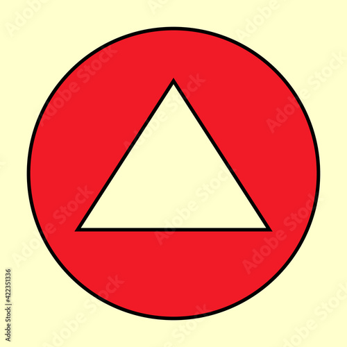 Gas detector sign. Clipart image
