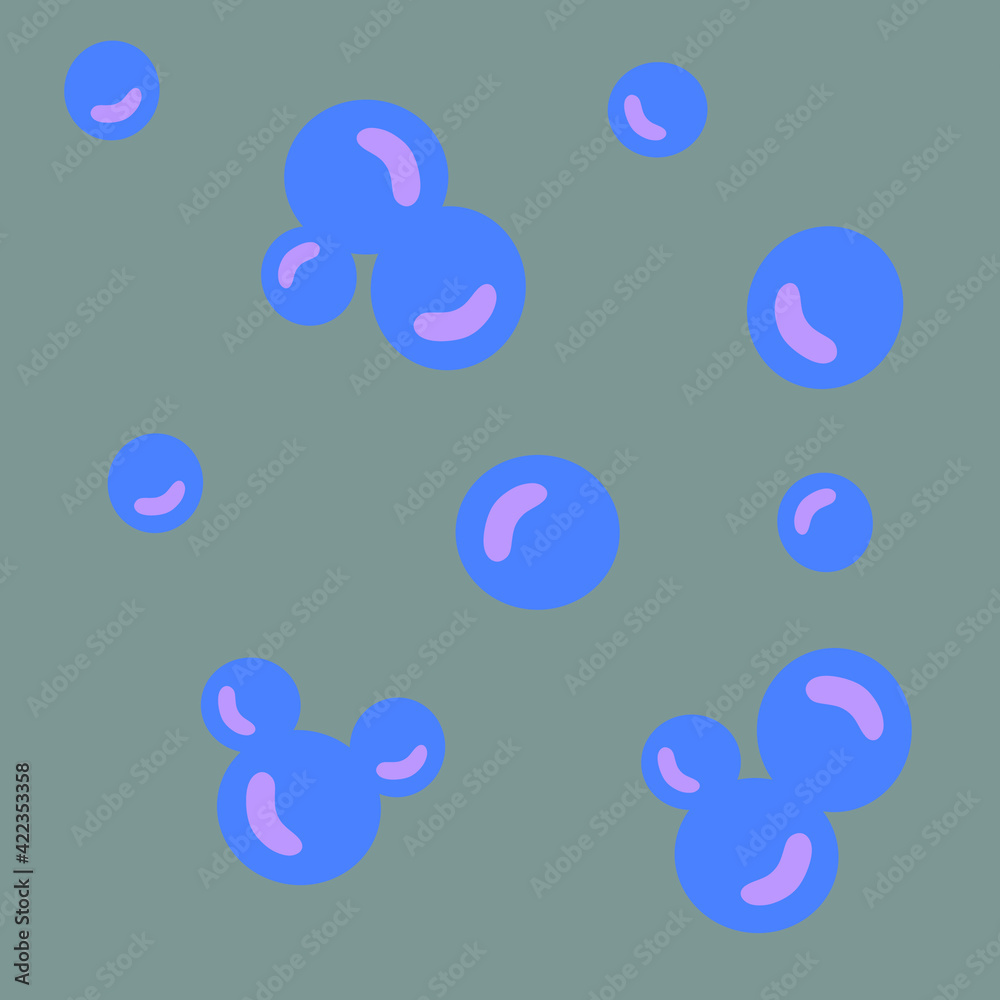 some blue bubbles with a gray background some blue bubbles with a gray background