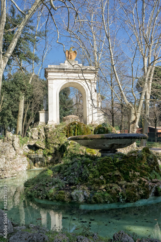 Villa Borghese public park - Rome Italy
