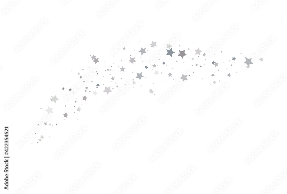 Obraz premium Light silver glitter confetti background.