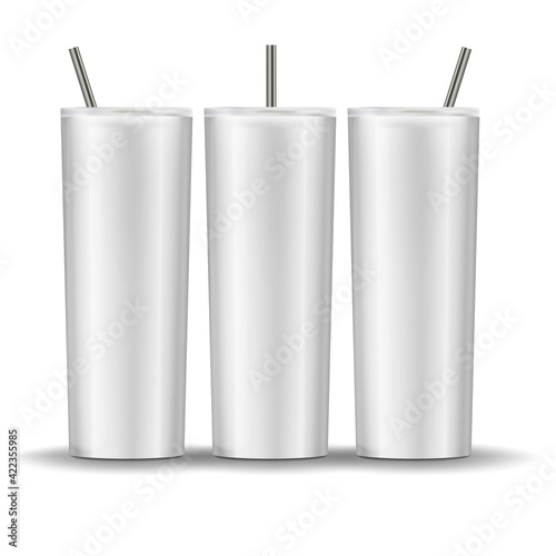 TAPERED Skinny Tumbler Mockup Template