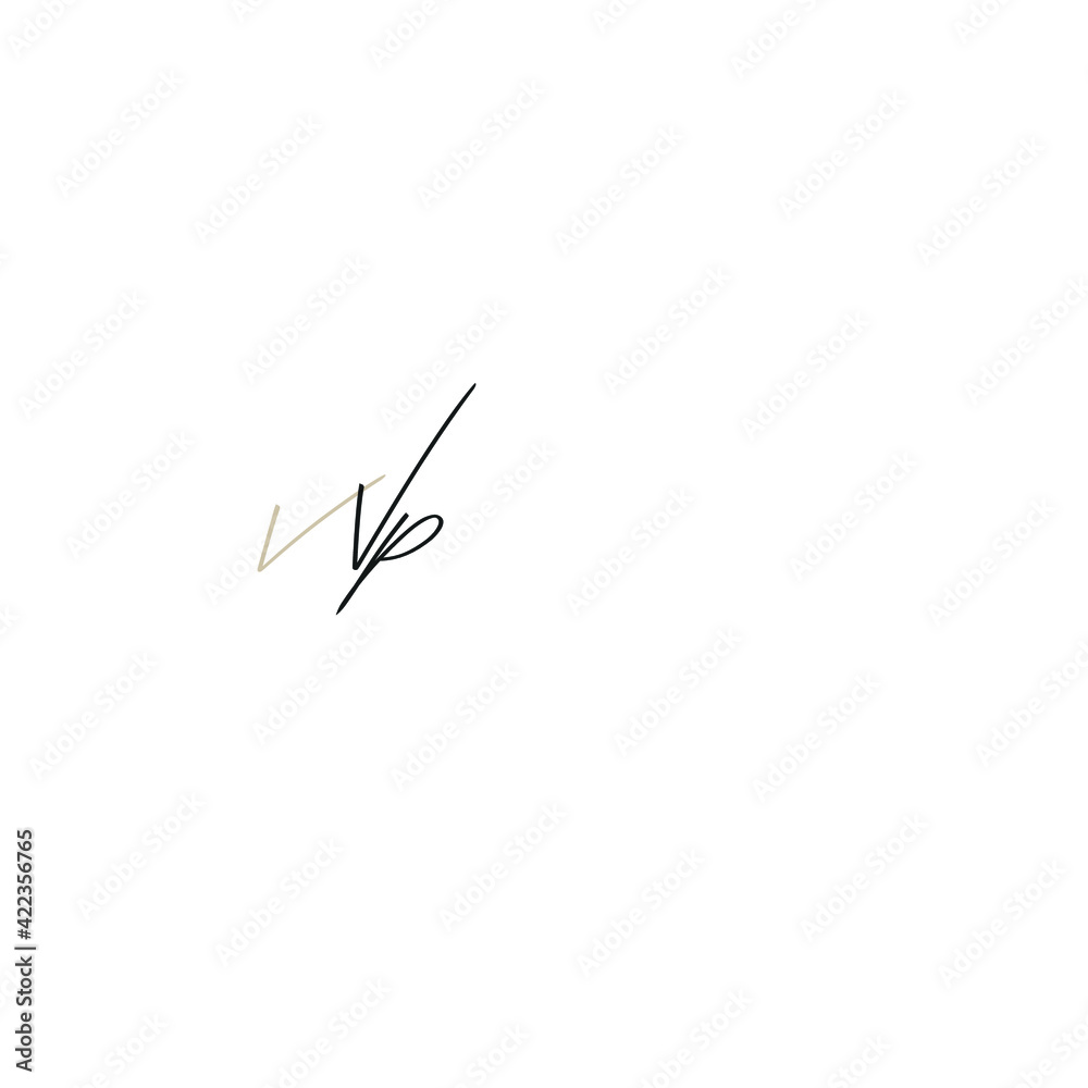wp initial handwriting or handwritten logo for identity wp initial handwriting or handwritten logo for identity