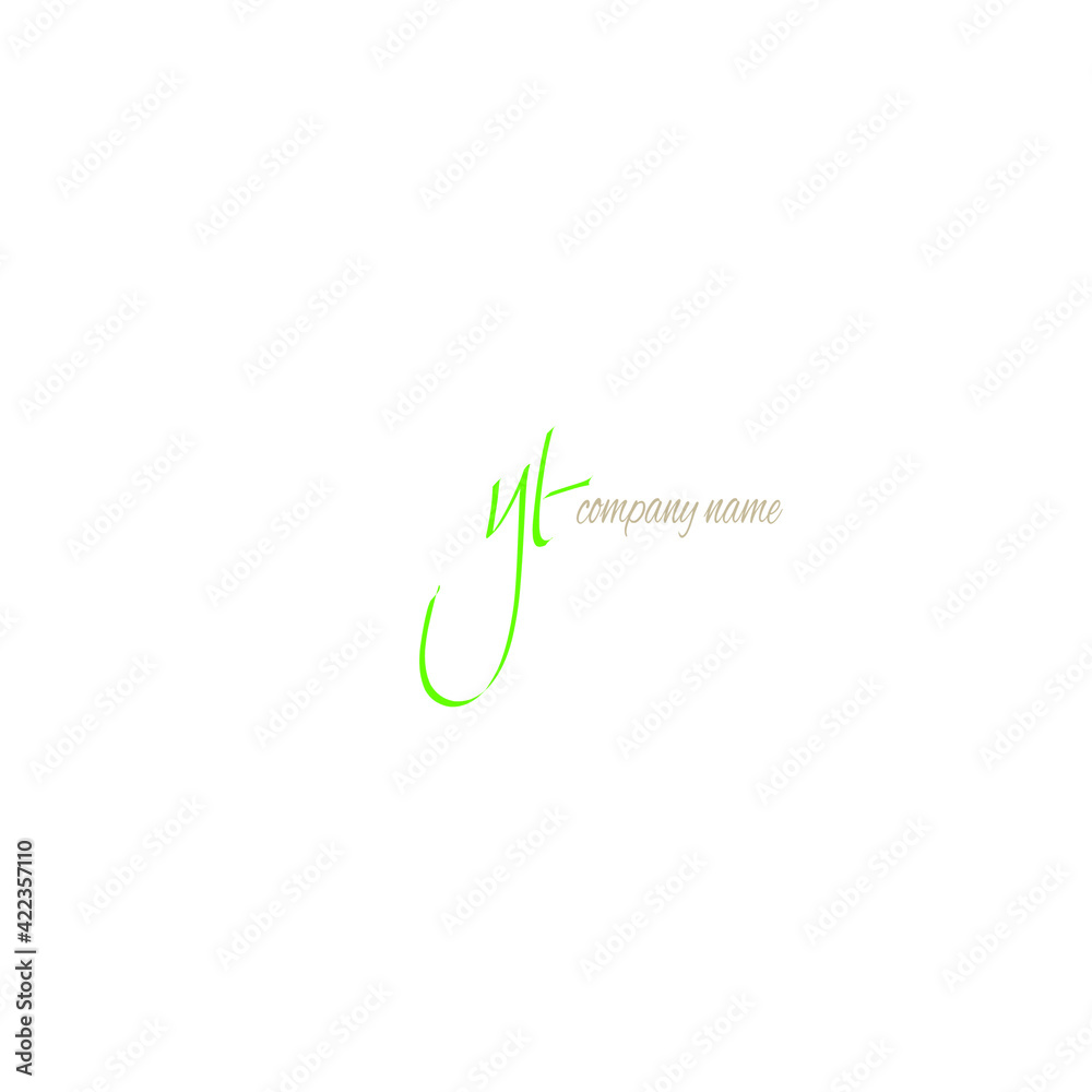 yt initial handwriting or handwritten logo for identity yt initial handwriting or handwritten logo for identity