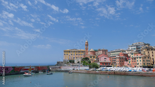 Il porticciolo di Nervi nella città metropolitana di Genova.