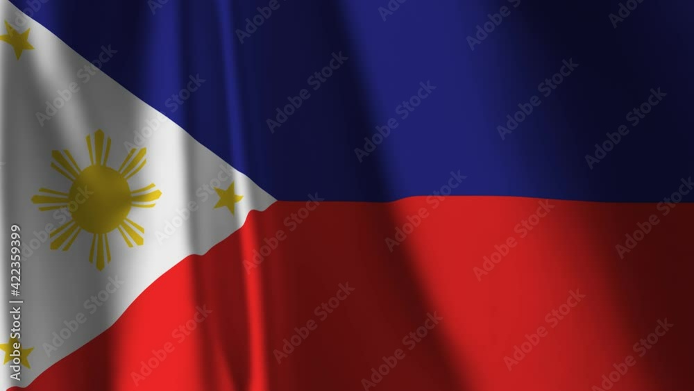 Philippines flag waving in the wind. Background. Philippines flag waving in the wind. Background.