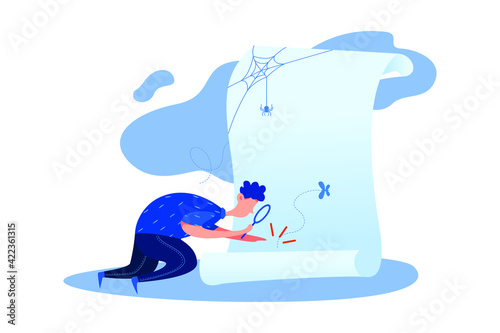 List is empty - Empty State Illustration concept. Flat illustration isolated on white background.