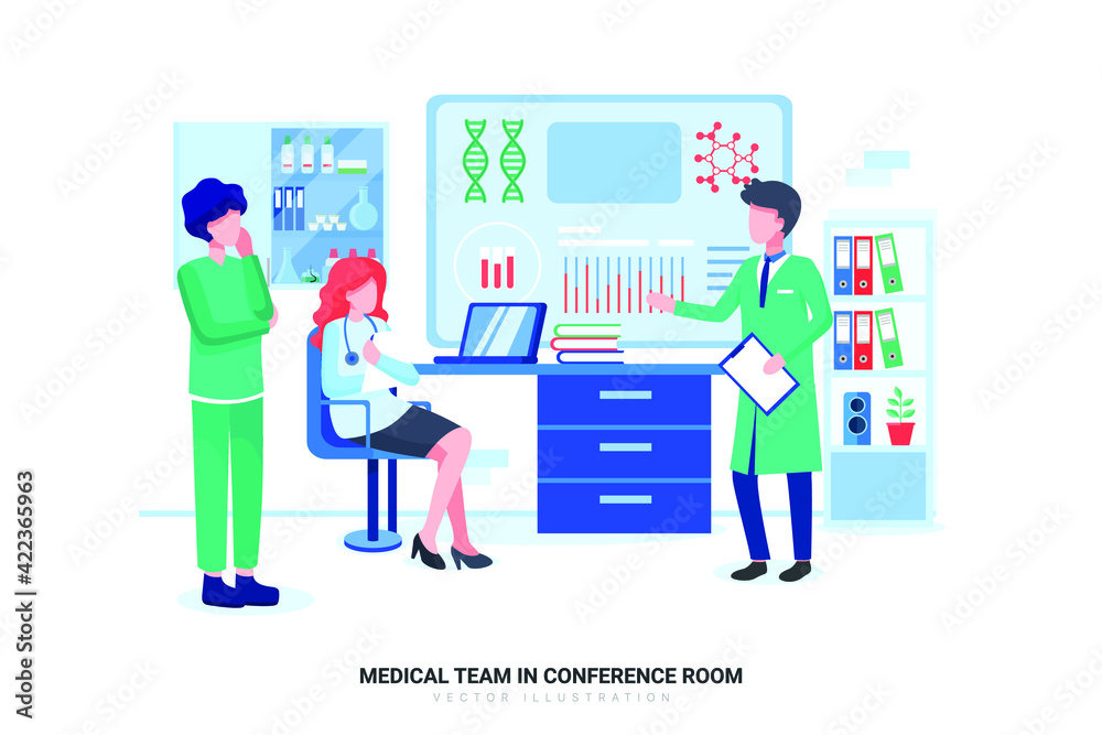 Medical Nurse - Medical Illustration Concept Medical Nurse - Medical Illustration Concept
