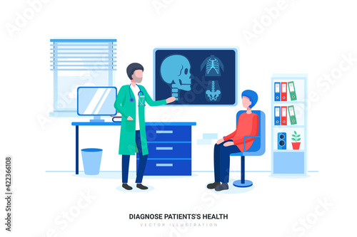 Diagnose Patients's Health - Medical Illustration Concept