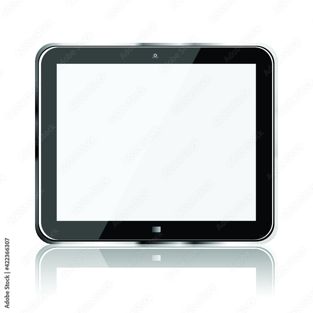 Tablet computer isolated on the white backgrounds Tablet computer isolated on the white backgrounds