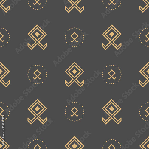 Seamless pattern of ancient