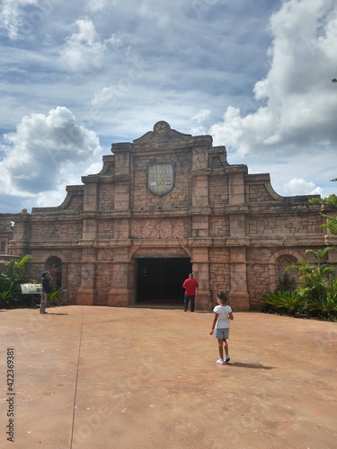temple in archaeological site country