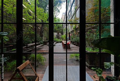 Wallpaper Mural The restaurant inner garden in Tbilisi Georgia Torontodigital.ca