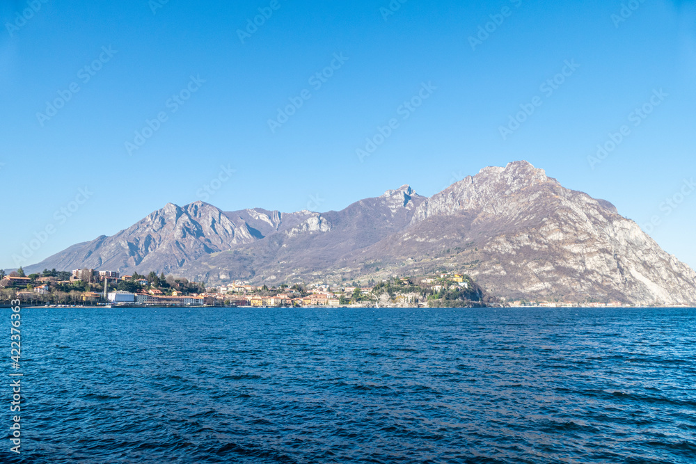 Landscape of Valmadrera and of the Lake of Lecco