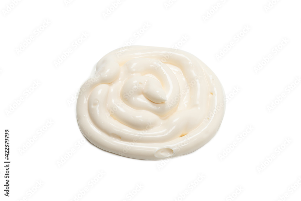 White sauce splashes isolated on white background. White sauce splashes isolated on white background.