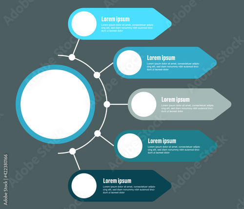 Business circle. timeline infographic icons designed for abstract background template milestone element modern diagram process technology digital marketing data presentation chart Vector