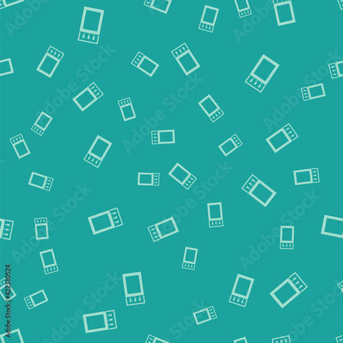 White Open matchbox and matches icon isolated on grey background. Square glass panels. Vector