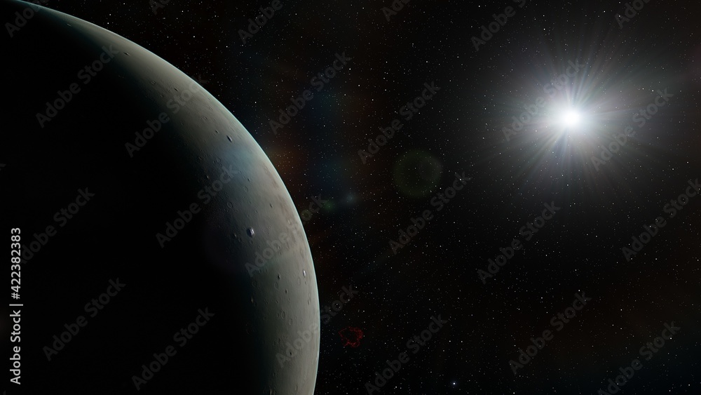 planet suitable for colonization, earth-like planet in far space, planets background 3d render planet suitable for colonization, earth-like planet in far space, planets background 3d render