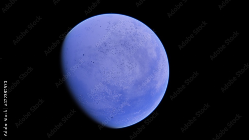 Obraz premium planet suitable for colonization, earth-like planet in far space, planets background 3d render