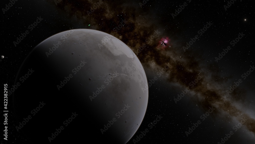 planet suitable for colonization, earth-like planet in far space, planets background 3d render planet suitable for colonization, earth-like planet in far space, planets background 3d render