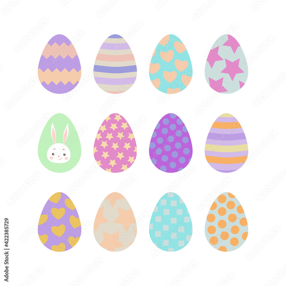 easter eggs set