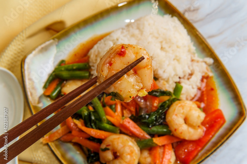 Thai Shrimp Pad Basil photo