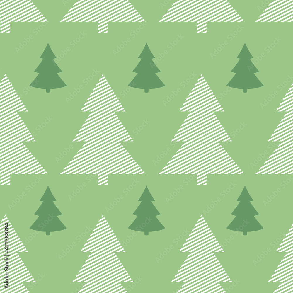 Spruce forest seamless pattern. Simple seamless Christmas tree background. For wrappers, fabrics, backdrops, children's rooms, etc. Spruce forest seamless pattern. Simple seamless Christmas tree background. For wrappers, fabrics, backdrops, children's rooms, etc.