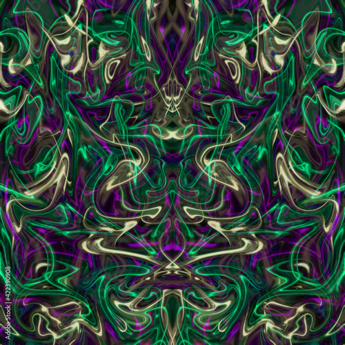 An abstract wavy psychedelic background image.