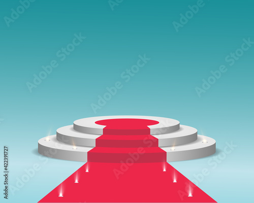 winner podium for vector illustration.