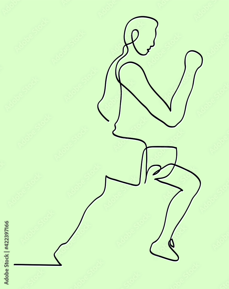 One line drawing of male athlete.
One continuous line drawing of running man. One line drawing of male athlete.
One continuous line drawing of running man.