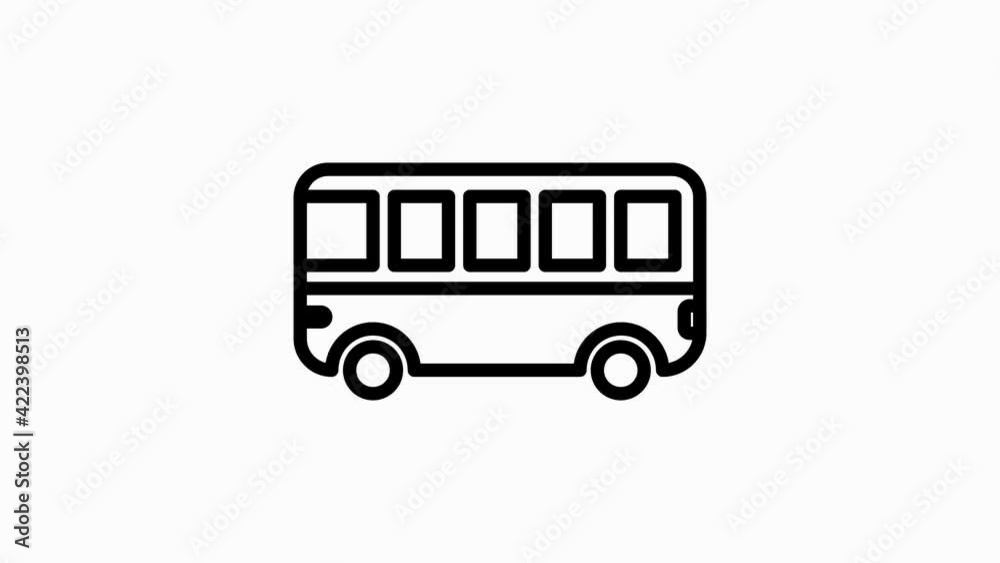 EDUCATION icon with line design isolated on white background. Go to school. Online education. Motion graphic. EDUCATION icon with line design isolated on white background. Go to school. Online education. Motion graphic.