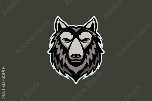 Wallpaper Mural WOLF HEAD MASCOT Torontodigital.ca