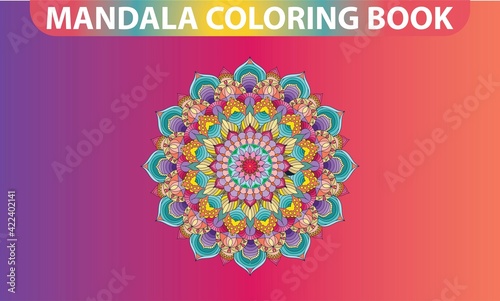 MANDALA COLORING BOOK FOR KIDS .MANDALA COLORING PAGE