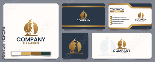 lighthouse ,ocean, gold color ,logo design inspiration