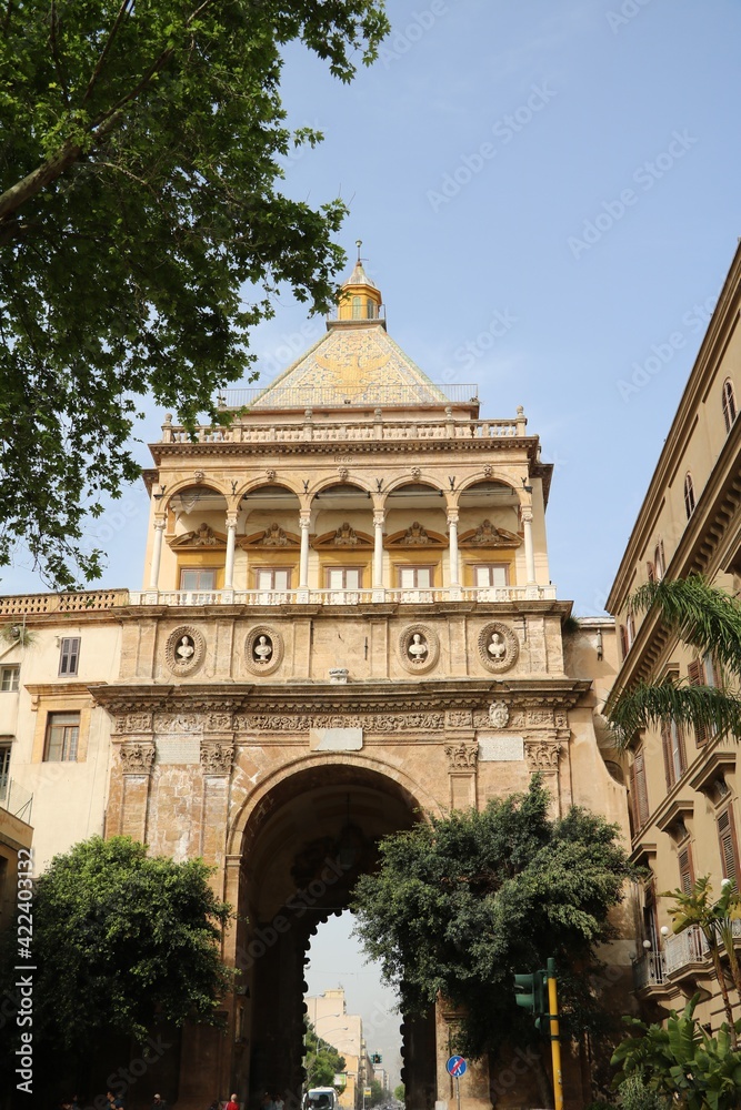 Porta Nuova in Palermo, Sicily Italy