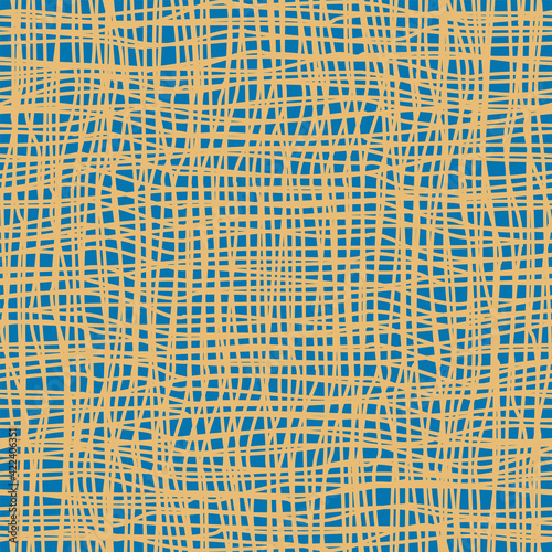 Abstract seamless pattern in yellow and blue, Ukrainian national colors, textured background support for Ukraine, vector