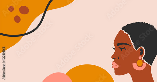 Banner of a female portrait of an African American