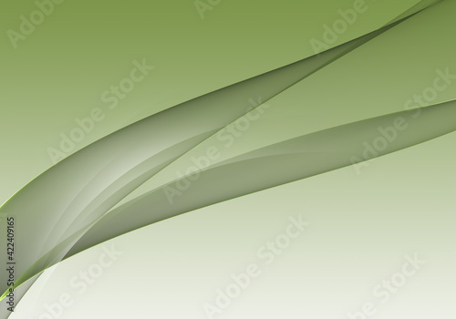 Abstract background waves. White, grey and celery green abstract background for wallpaper or business card