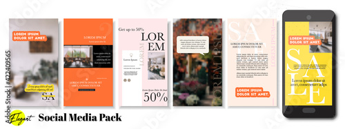 Social media banner. Vector cover. Layout for promotion. Design backgrounds web pack. Mockup for personal gold blog, luxury shop. Set of stories, sale post frame templates. style story bundle smm. a4