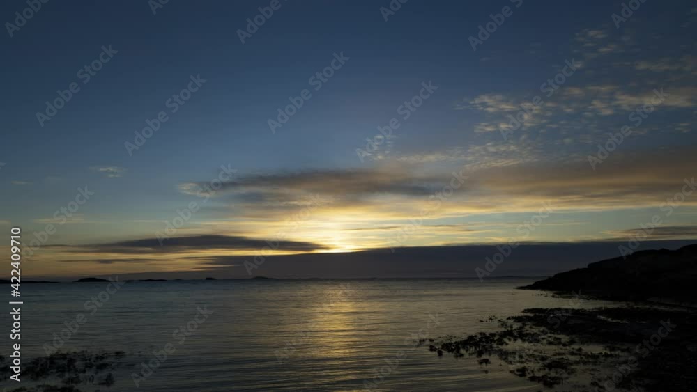 sun is setting in the west of norway, stavanger sun is setting in the west of norway, stavanger