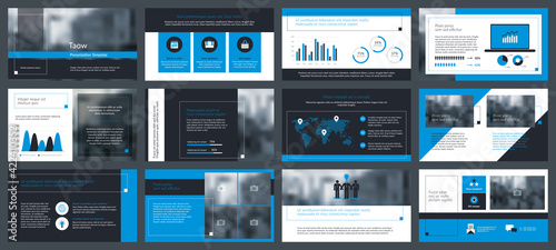 Powerpoint and keynote presentation slides design template. Elements of infographics for presentations templates, annual report, leaflet.Corporate report, advertising template in vector Illustration. 