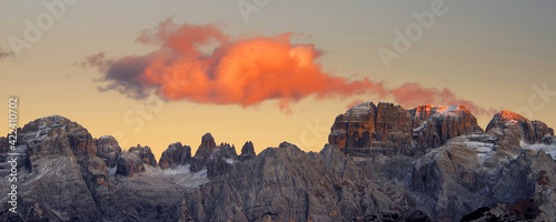 Fotografiet Brenta Dolomite in Italy, Europe