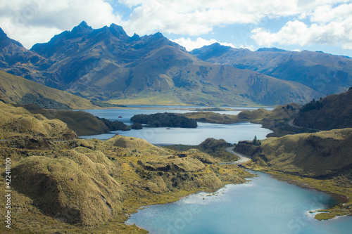 lake and mountains