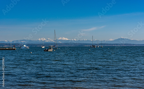 View from Langley Marina on Whidbey Island Washington photo