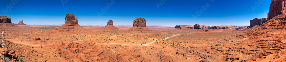 Amazing landscape of Monument Valley, Navajo tribal park