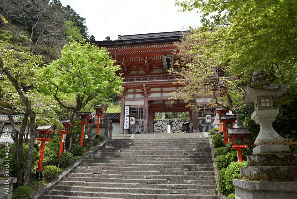 鞍馬寺　仁王門　京都市