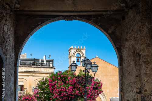 Church of Saint Augustine on 9th April square, Taormina, Italy