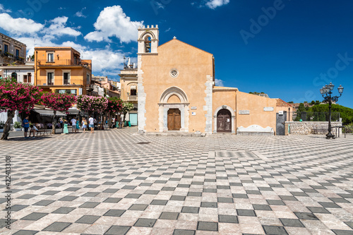 Church of Saint Augustine on 9th April square, Taormina, Italy
