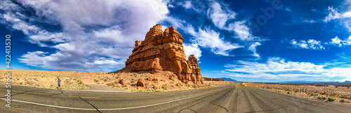 Road to Canyonlands National Park in summer season