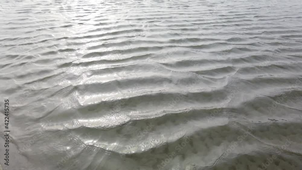Hypnotic ripples moving quickly on the surface of water on a windy day Hypnotic ripples moving quickly on the surface of water on a windy day