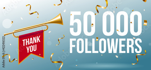 Thank You 50000 followers banner